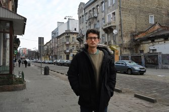 The Age and The Sydney Morning Herald’s national security correspondent Anthony Galloway in Lviv, Ukraine, in March. 