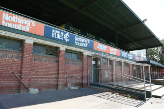 Preston City Oval sits empty, with the VFL season suspended.