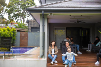 Vanessa and Jason Traplin, with children Mitchell, Jackson, Emmerson, Noah and Ruby, hope to sell their home, which is packed with amenities and set on a large block.