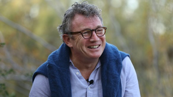 Bruce Munro is the artist behind the celebrated "Field of Light" installation at Uluru.