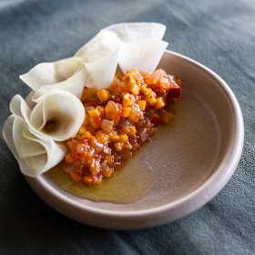 The snapper with kohlrabi at Manze.