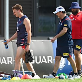 Lever walked off the track after fainting.