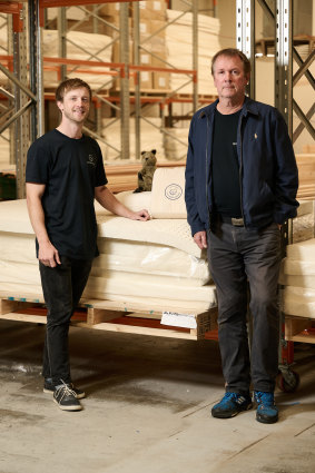 Quokka Beds managing director Daniel Ibbitson and founder Brett Ibbitson.