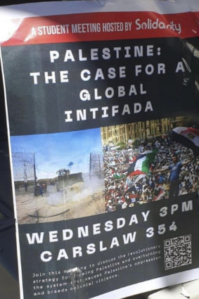 Sydney University vice chancellor Mark Scott intervened to cancel an event entitled “Palestine: The Case for Global Intifada”.