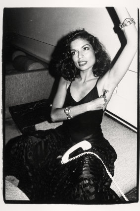 Bianca Jagger at Halston’s house, New York, 1976.