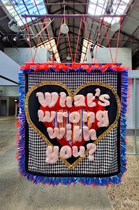 “Burden of Proof” installation by Australian artist Amy Claire Mills.