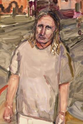 Laura Jones’ Archibald Prize-winning painting ‘Tim Winton’.