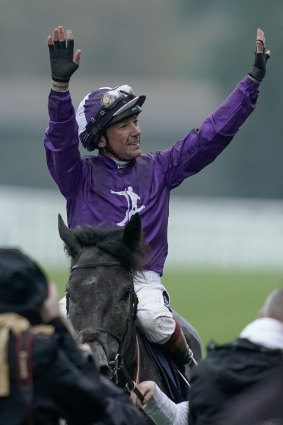 Frankie Dettori after riding King Of Steel to victory at Ascot Racecourse.