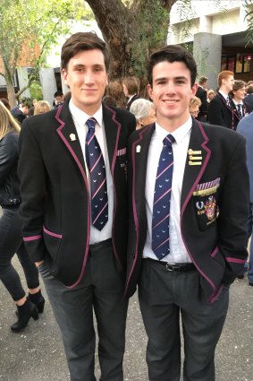 Schoolmates: Constable (left) and now-Docker Andy Brayshaw.
