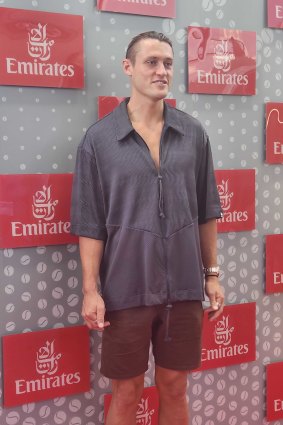 Moore at an Emirates dinner on Tuesday.