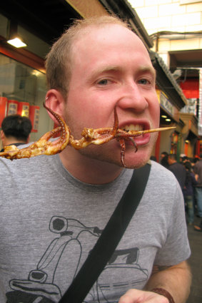 Then … Ben Groundwater in a rare food pic from his younger days.