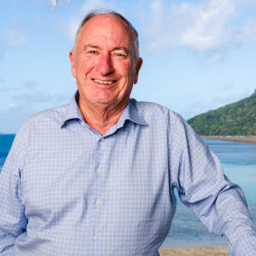 Sandy Oatley, of A. G. Oatley Wines, pictured at the family’s Hamilton Island last month.