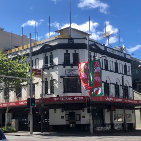 The Strand Hotel, on the corner of William and Crown Streets, Darlinghurst.