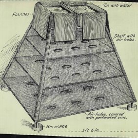 The “Coolgardie cooler”, an early Australian meat safe.