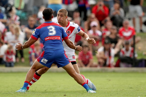Zac Lomax looked sharp at fullback against the Knights in Maitland.