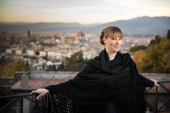 Opera singer Jessica Pratt in her adopted home of Florence.