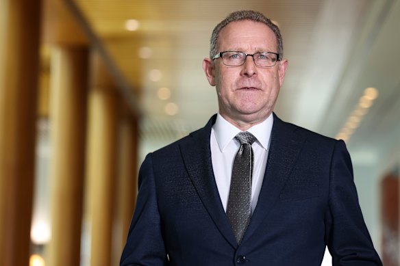 ACCI chief executive Andrew McKellar pictured at Parliament House last year. 