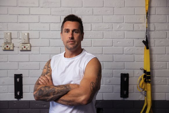 Mitchell Pearce at E-Lab in Waverley after announcing his departure from the NRL to play in France. 
