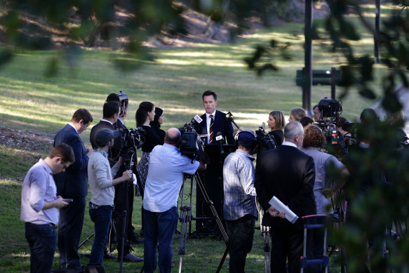 Carss Park close to the heart of Kogarah MP Chris Minns, who used the venue to announce he would run for the leadership of the Labor Party.