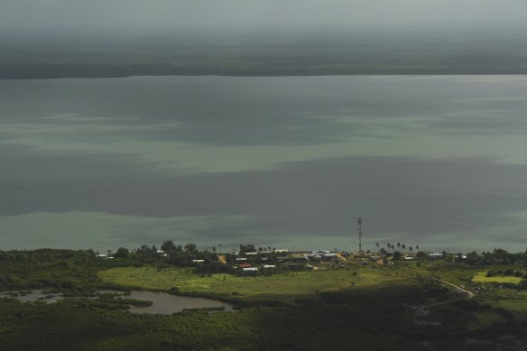 Saibai Island is less than four kilometres from the PNG mainland.