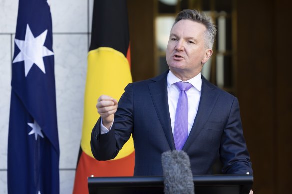 Climate Change and Energy Minister Chris Bowen. 