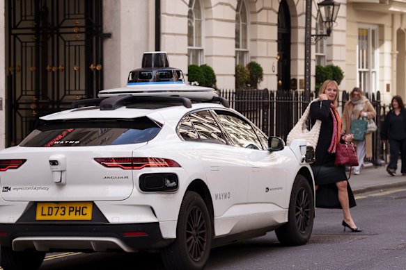 A Waymo in London.