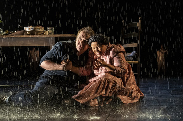 Brendan Cowell and Rachelle Diedericks star in The Crucible.