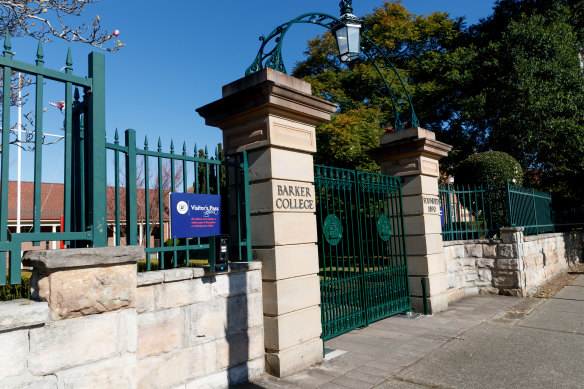 Hornsby’s kindergarten to year 12 Barker College became fully co-ed in 2022.
