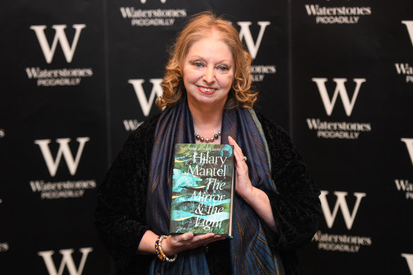 Hilary Mantel at a book signing for her new book The Mirror and the Light, the final book in her Wolf Hall trilogy.