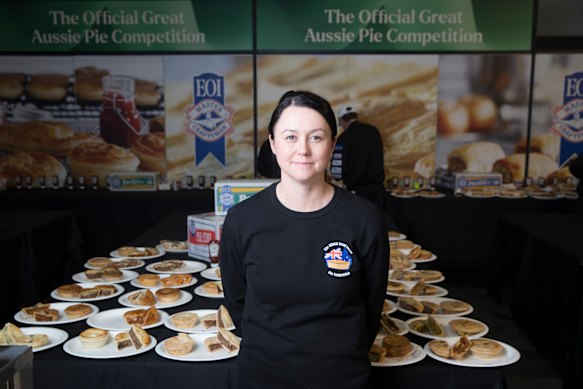 Official Great
Aussie Pie Competition organiser Dani Lindsay.
