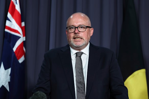 A spokesman for Industry Minister Tim Ayres (above) said Future Made in Australia was “all about making sure Australia maximises its advantages in the shift to clean energy”.