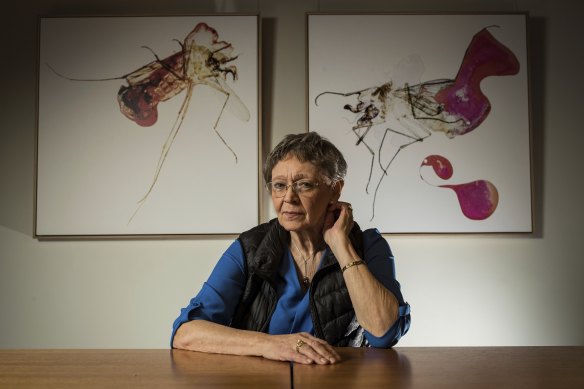 Françoise Barré-Sinoussi at the Doherty Institute in Melbourne this week.