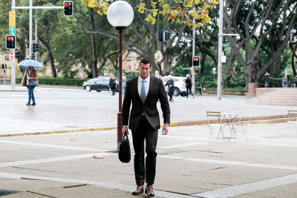 Ben Roberts-Smith outside the Federal Court this week.
