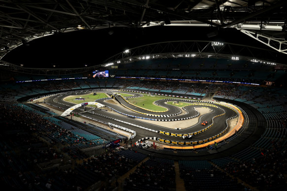 The Race of Champions event at Accor Stadium earlier this month.