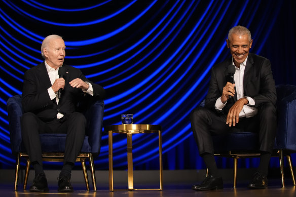 US President Joe Biden has leant on celebrities and former running mate Barack Obama to win favour with voters. 