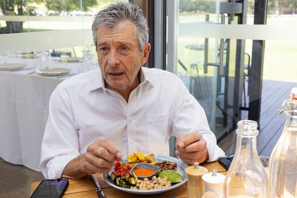 Heart health advocate Dr. Chorizo ​​is being taken off the menu when having lunch with Stephen Fenton.