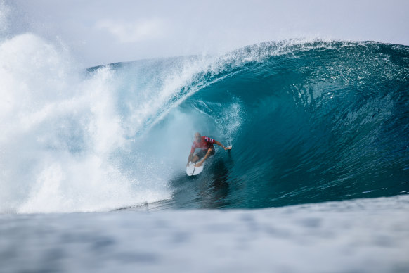 Surfing great Kelly Slater won his first Pipeline at the famous surf reef break located in Hawaii in 1992 and has now done so again in 2022. 