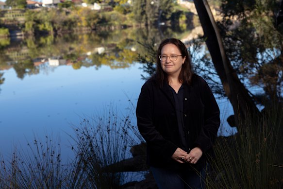 Willoughby-turned-Kingswood resident Genevieve Giles by the Nepean River.