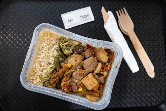 The chicken casserole at Loaves and Fishes.