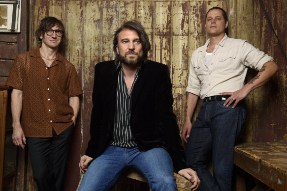 Cameron Muncey, Nic Cester and Mark Wilson of Jet.