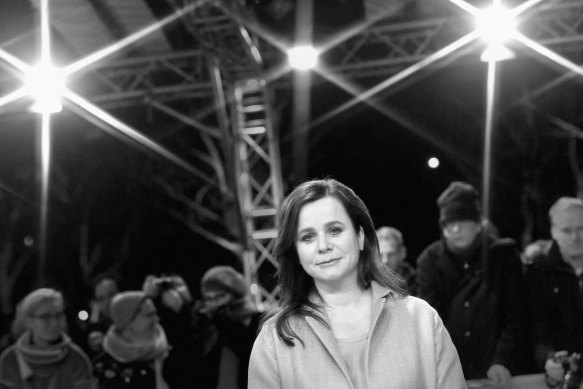 Emily Watson at the 68th Berlinale International Film Festival in 2018.
