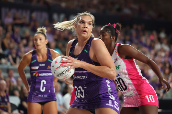 Donnell Wallam took issue with Hancock Prospecting’s netball sponsorship.