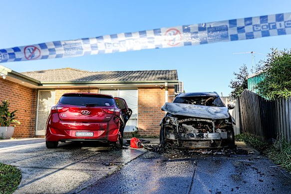 Another fire in Reservoir destroyed two more cars. 