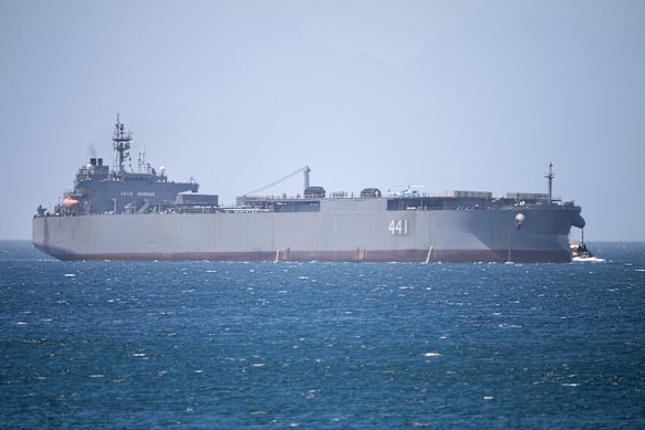 Converted from an oil tanker, the IRIS Makran was believed to be some sort of support vessel, but its exact purpose and capabilities were unclear. 