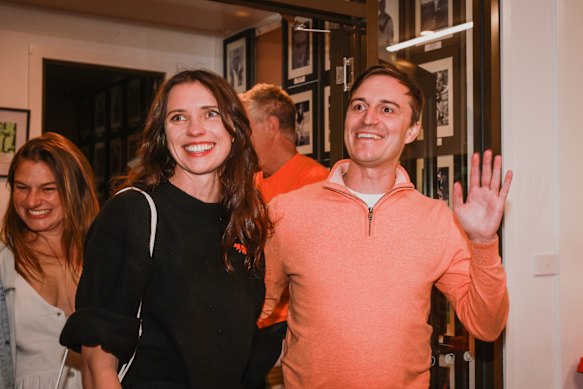 Alex Dyson (right) could not crack the rural seat of Wannon.
