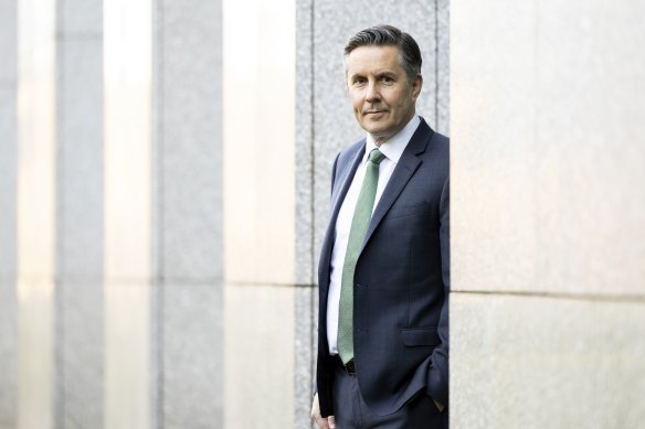Health and Aged Care Minister Mark Butler at Parliament House in Canberra.