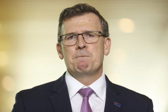 Former Coalition human services minister Alan Tudge has been grilled over his involvement in the robo-debt scheme.
