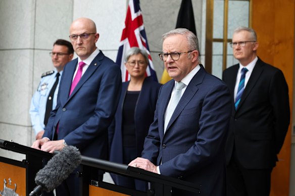 Prime Minister Anthony Albanese in August when Australia accused Iran of directing two antisemitic arson attacks, and expelled Iran’s ambassador.