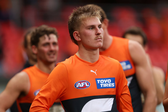 GWS player Josh Fahey.