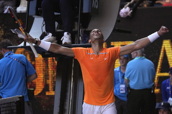 Rafael Nadal is through to the second round.